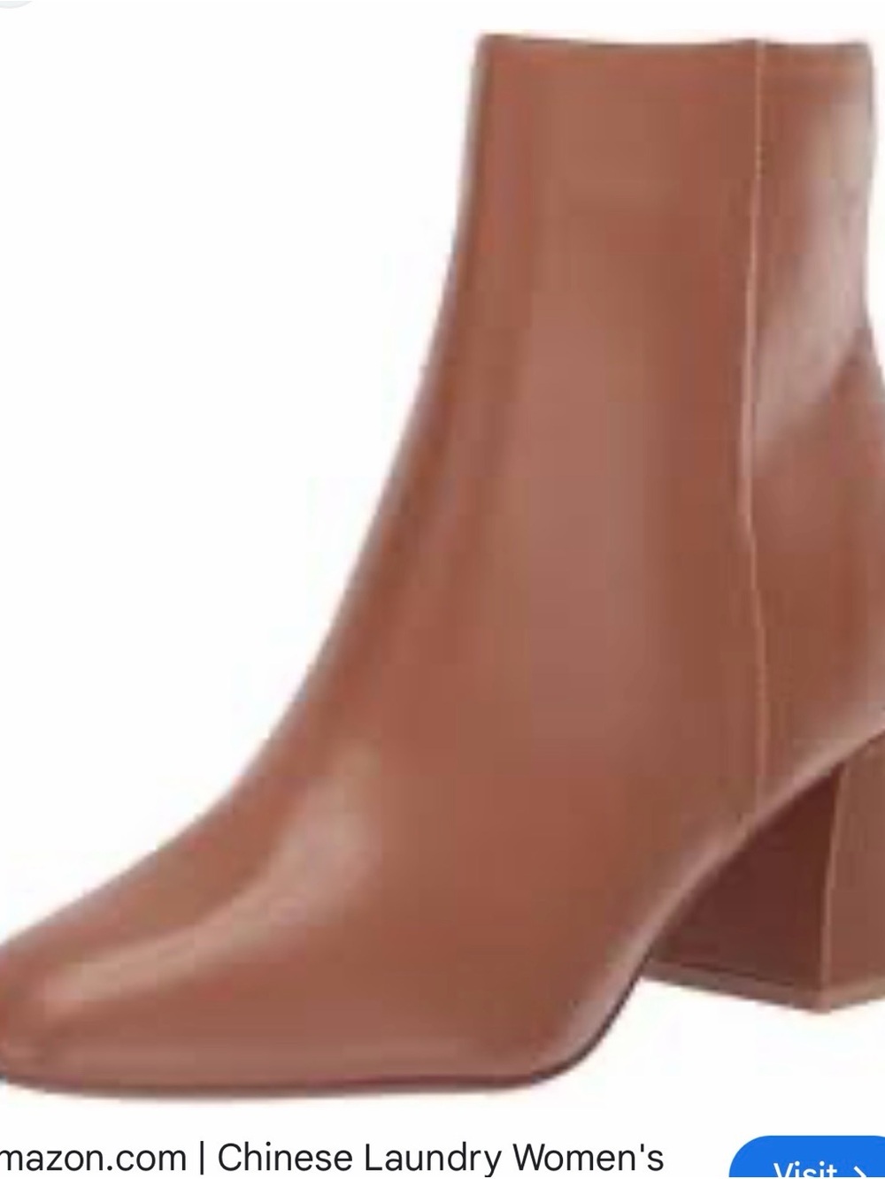 Chinese Laundry Women's Tan Block Heel Ankle Boot
